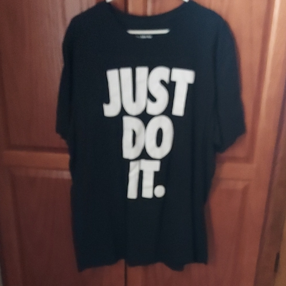 Nike Black and White 'Just Do It' Men's Tee